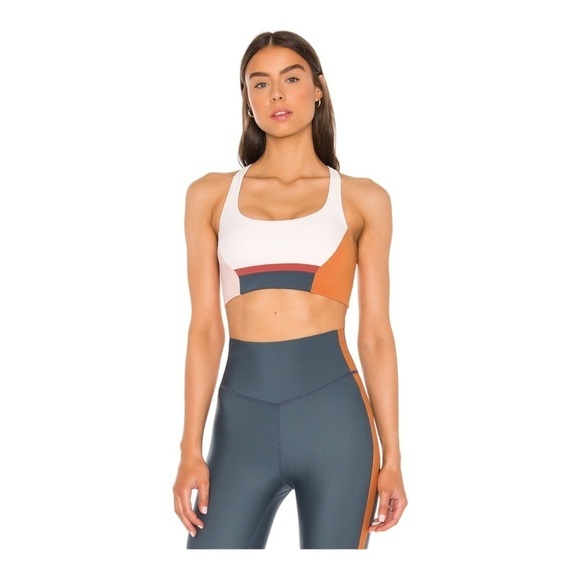 THE UPSIDE x Revolve Alicante Colorblock Sandy Sports Bra Cross Back XS NWT - Picture 2 of 6